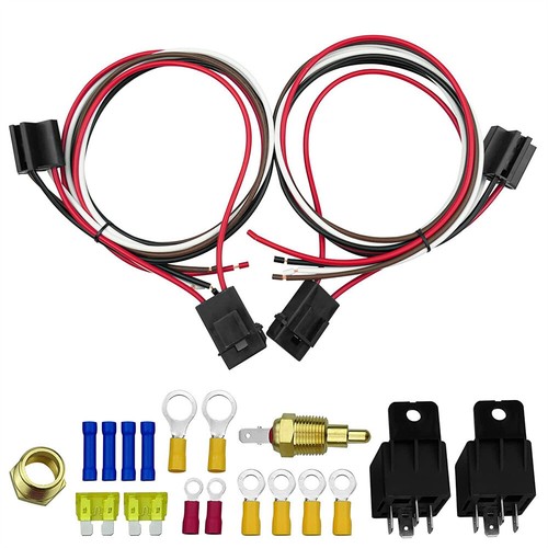 Dual electric fan relay kit - dual,