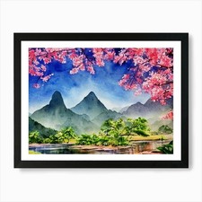 Cherry Blossom Pathway By A