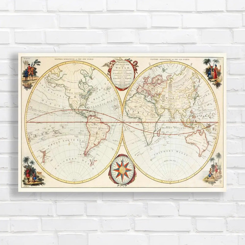 Vintage world map - vintage,