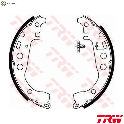 Brake shoe set - shoe, for