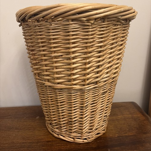 Vintage tall wicker - wicker, woven
