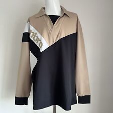 Umbro Football Drill Top Training Beige Black White Canvas Size XL RARE Oasis