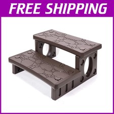 Multi-Purpose Spa Hot Tub Pool Steps, Mocha