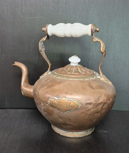 Antique copper kettle - kettle, 19th