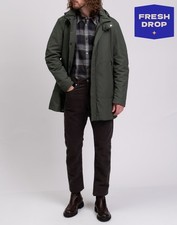 RRP €415 ESEMPLARE Parka Jacket Size M Padded Logo Fishtail Removable Hood