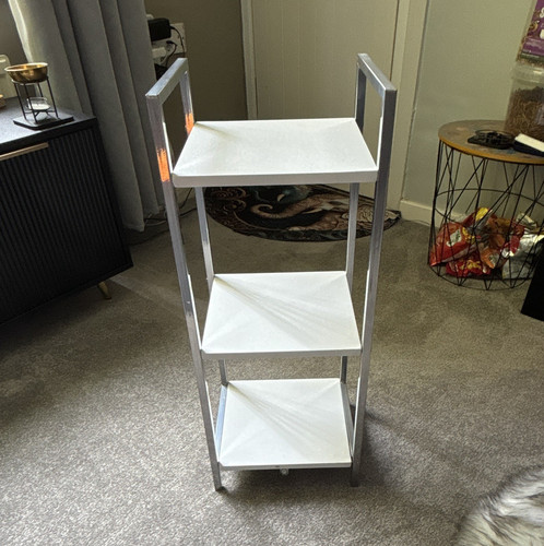 White silver tier metal - 3-tier,