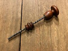 VINTAGE ARCHIMEDES DRILL LIGNUM VITAE CARPENTER JOINERS WOODWORKING OLD TOOLS