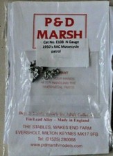 N Gauge Metal Kit - P&D Marsh 1950s RAC Motorcycle Patrol (E108)