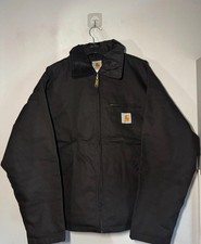 Carhartt Men's Detroit Black Rework Jacket Large Relaxed Fit Excellent Condition