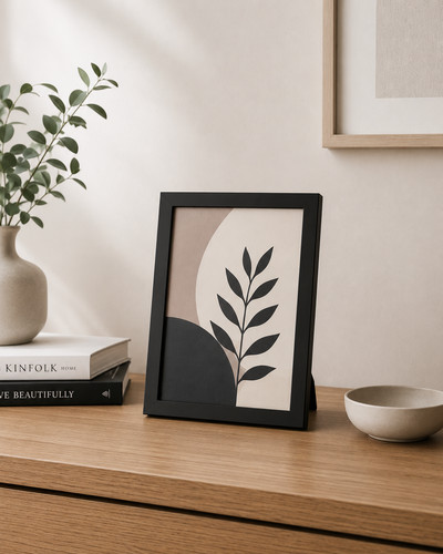 Black photo frame - photo, with