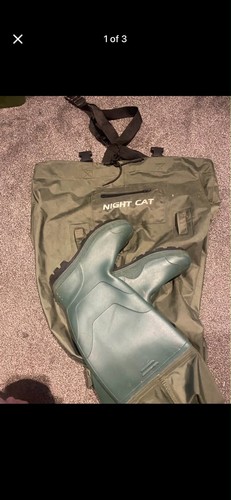 Night cad fishing - night, waders