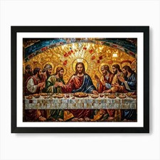 Last Supper 12 Art Print Framed Wall Art Poster Canvas Print Picture
