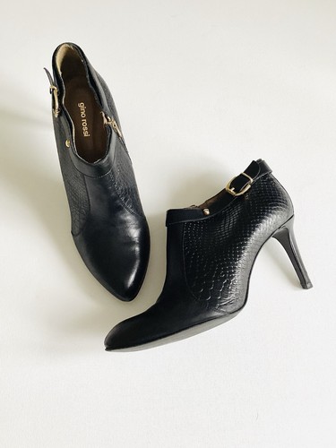 Gino rossi black leather - black,