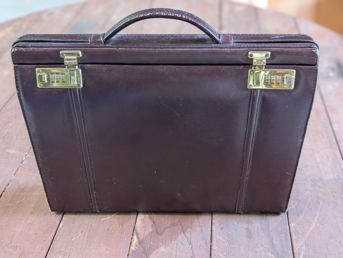 Vintage brown genuine leather - brown,