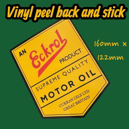 Eckrol motor oil - eckrol, vintage