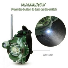 2X Walkie Talkie Army Watch Two-Way Radio Compass Interphone