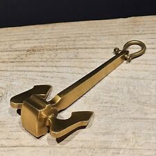 5" Vintage Antique Style Brass Danforth Ships Boat Anchor Paperweight Desk