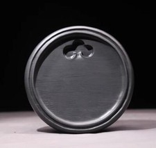 8" China Huizhou Ink Natural Original Stone Hand-carved ruyi Inkstone Inkslab