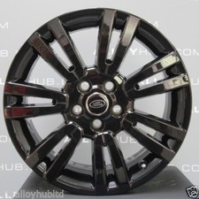 GENUINE LAND ROVER DISCOVERY 4/3 HSE 7 SPLIT SPOKE 19"INCH BLACK ALLOY WHEELS X4