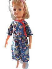 Vintage Palitoy 1970's  Doll 18H  Made in England 18" + 3 handmade outfits