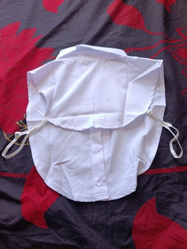 White detachable false shirt - false,