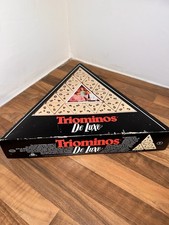 Triominos de Luxe Goliath Board Game 1980s Vintage Triangular Dominoes