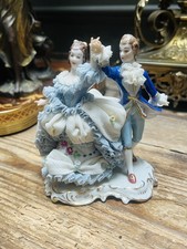 Irish dresden minuet blue - minuet, gold