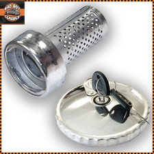 Stainless Steel Locking Fuel Diesel Tank Cap + Anti Syphon For DAF, IVECO, VOLVO