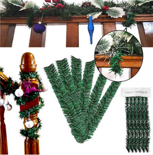 Artificial Tree Ties, Christmas Garland Wire Ties - Green - Various Pack Sizes