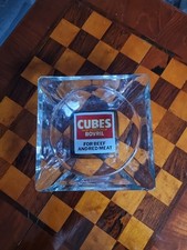 Bovril Advertisement Piece Vintage Retro Ashtray Glass Large Cigar