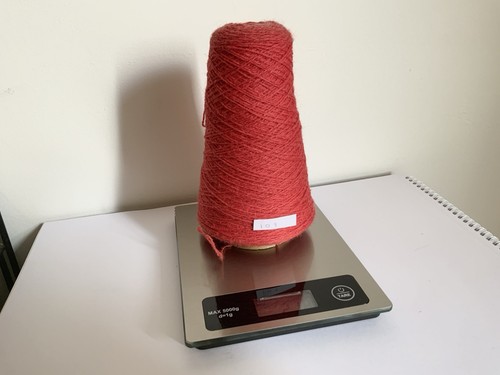 Orange red ply shetland yarn - shetland,