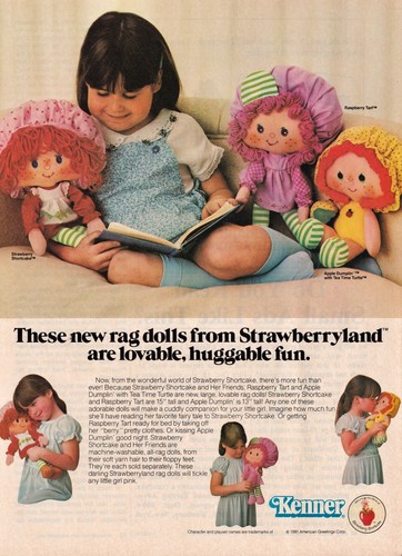 Strawberry shortcake rag doll - strawberry,
