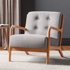 Modern Wooden Frame Armchair