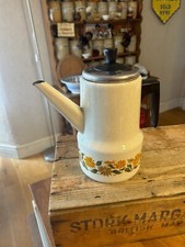 Vintage Speckled Beige Enamel