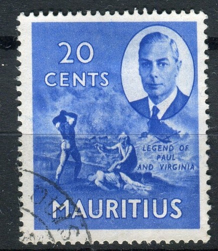 Mauritius sg283 1950 kgvi - 1950, 20c