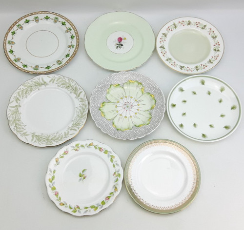 Bone china green tea - 8x, side