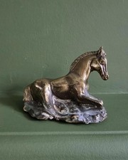 Vintage Copper Reclining Horse