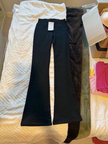 Zara black flared leggings - flared,