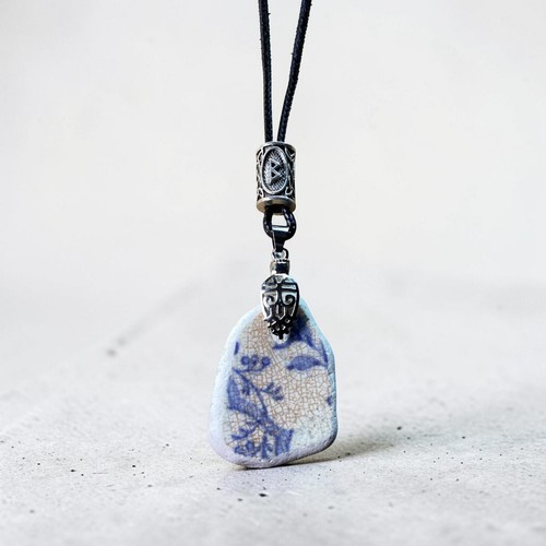 Viking pottery shard necklace - viking,