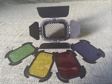 UK Godox BD-04 Barn Door+Honeycomb Grid+4 Filter for Standard Reflector O913