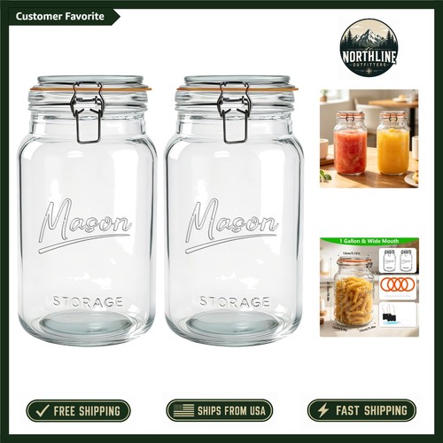 Pack gallon glass jar - 2,