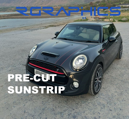 Pre cut sunstrip - -, no