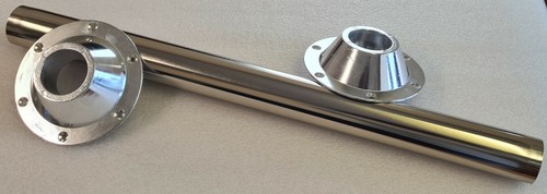 Chrome island table - island, (2