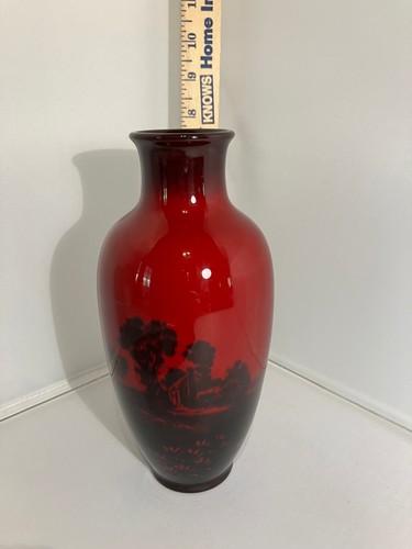 Royal doulton flambe vase - royal,