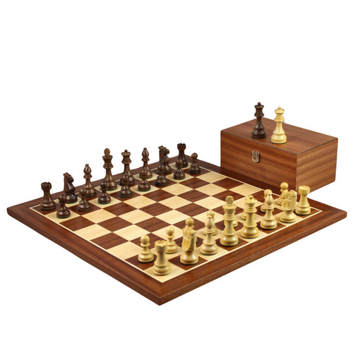 Mahogany chess set - chess,