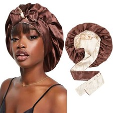 Adjustable Silky Satin Bonnet