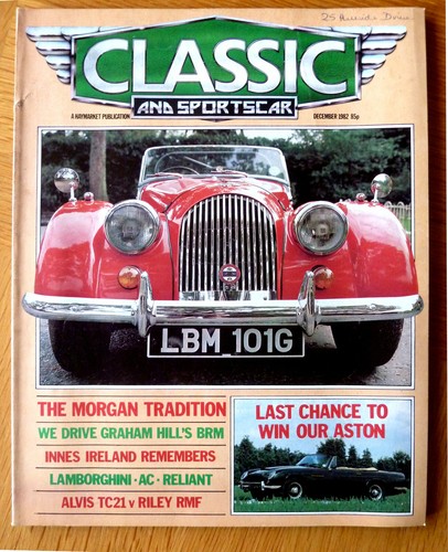 Classic car magazine dec 1982 - magazine,