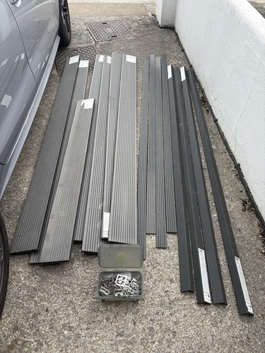 Grey composite decking boards - grey,