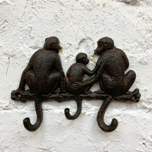Cast iron monkey - cast, tail