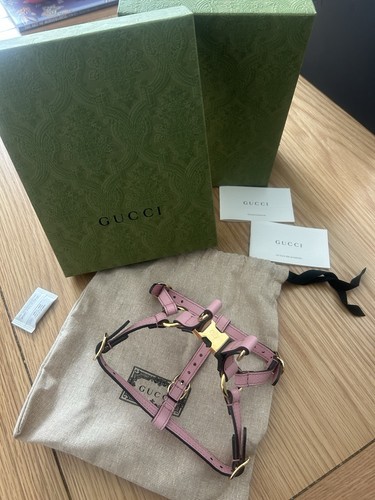Gucci pink leather adjustable - pink,